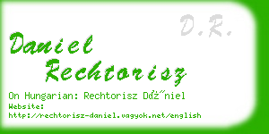 daniel rechtorisz business card